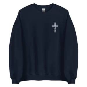 Faith Cross Logo Christian Sweatshirts
