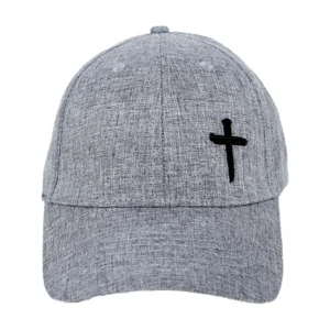 Cross Logo Christian Hat Grey