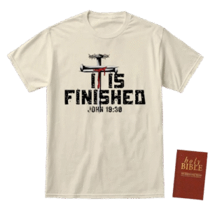 Christian It Is Finished Cream Shirt